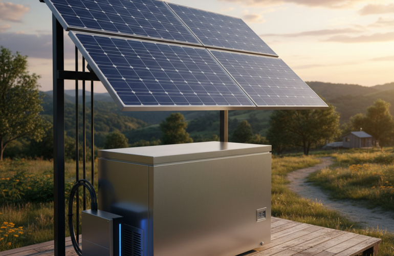 freezer solar power