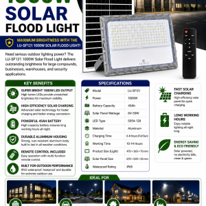 1000W Solar Flood Light