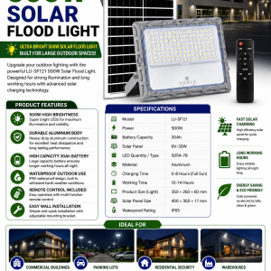 500W Solar Flood Light