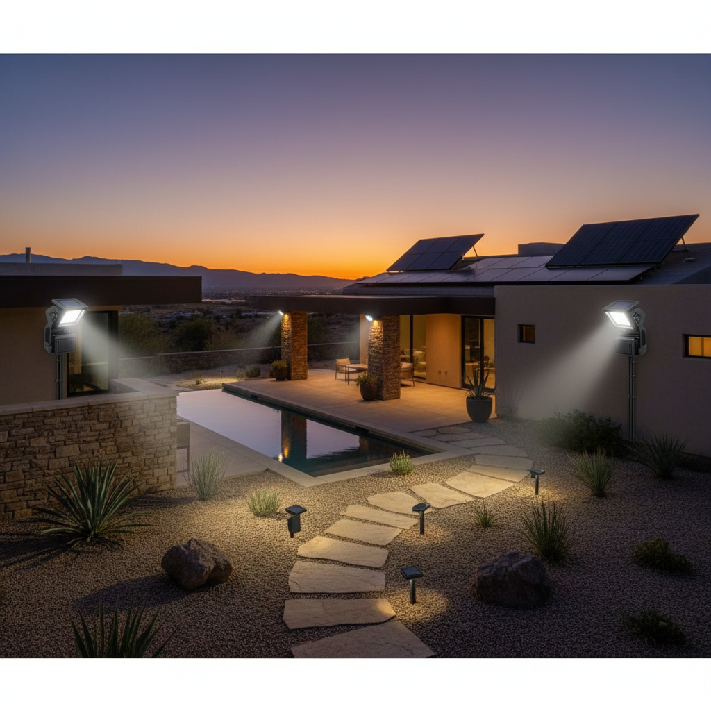 solar powered flood lights