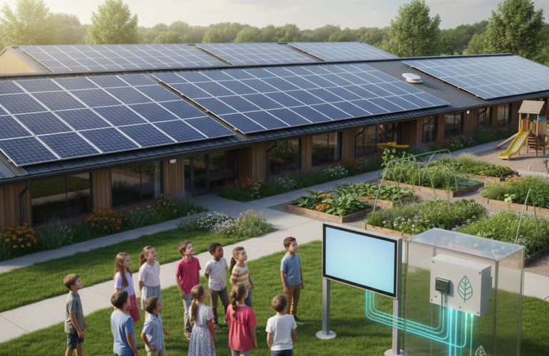 Why are solar panels good for schools